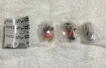 가챠가챠 니코니코푼 메지루시 마스코트 3종 세트