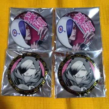 쟝켓뱅크 카나 레이메이 캔뱃지 4개 세트 파보테리아