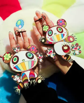 2종 세트 신상 무라카미 다카시 팬더 러버 키링 카이카이키키