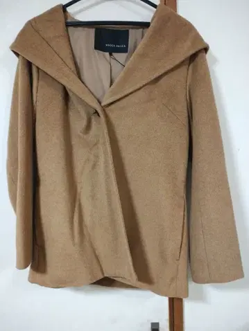 기간 한정 가격 새상품급 여성용 후디 코트 프리 사이즈 카멜색
