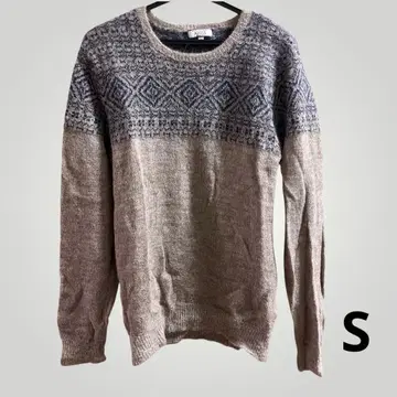 AIGLE 남성용 알파카 니트 스웨터 S 사이즈