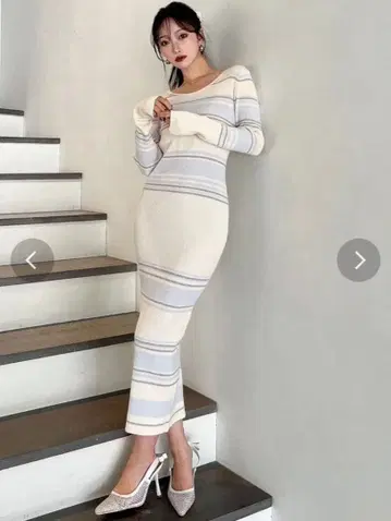 리젝시 리브 니트 타이트 원피스