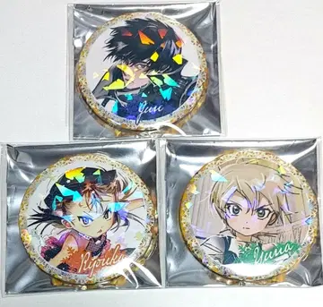 메다리스트 야기 준 & 미케타 료카 & 야기 유나 만화전 홀로그램 캔뱃지