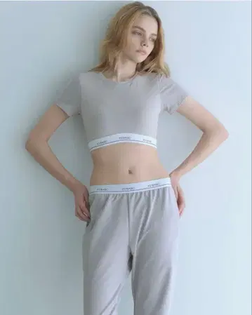 PJ BASIC 그레이 룸웨어 세트 새상품급