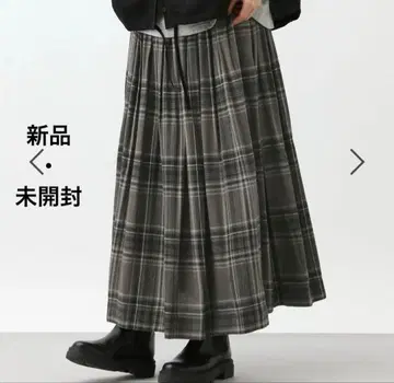 [ 새상품 미개봉 ] 스튜디오 클립 린넨 레이온 체크 개더 스커트