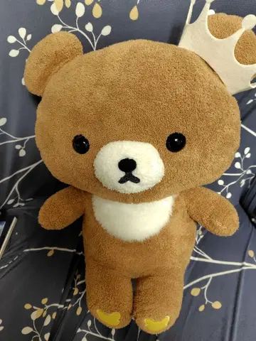 갈색 곰이 되고 싶어 봉제 인형 XL 리락쿠마 프라이스 왕관