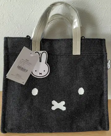 miffy 미피 2Way 토트백 페이스 데님 블랙 시프레