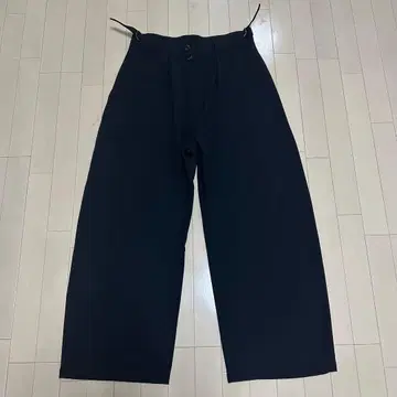 EDIFICE T/E 블랙 와이드 팬츠 L