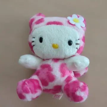 헬로키티 레오파드 무늬 봉제 인형