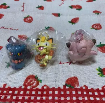 포켓몬 축광 피규어 참 무우마 나옹(냐스) 피피 3세트