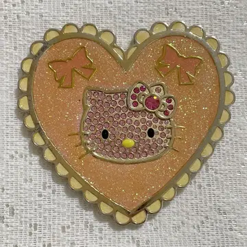 [산리오] 반짝이 스톤 헬로키티 거울 손거울 레어