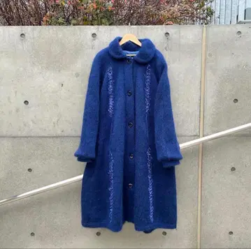 Design vintage mohair long coat