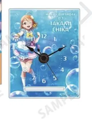 러브 라이브! 선샤인!! 벌스데이 치카 아크릴 시계