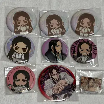 골든 카무이 캔뱃지 세트 해적 후사타로 오사와 후사타로