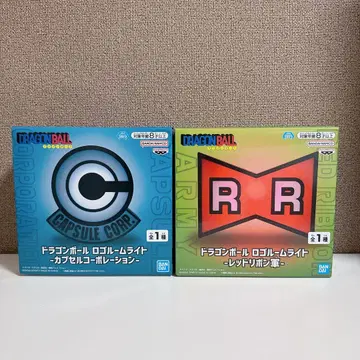 드래곤볼 로고 룸 라이트 레드 리본군 캡슐 코퍼레이션