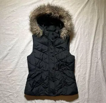 Y2K 00s 헤이세이 보아 안감 바나나리퍼블릭 퍼 다운 베스트