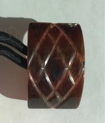 이탈리아제 브라운 머리끈 다이아몬드 컷