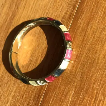 이탈리아제 에나멜 천연 가죽 뱅글 여성용