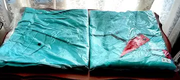 터콰이즈 색상 LL.XL 사이즈 작업복 빨간색 악센트