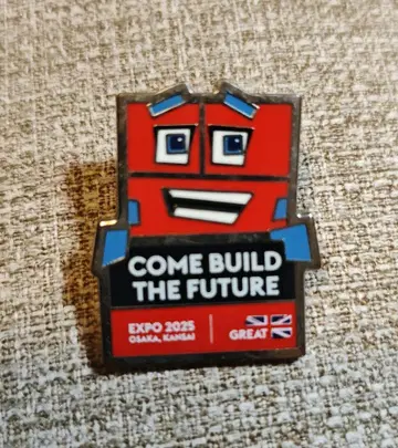 오사카 간사이 박람회 영국관 핀 배지 피크