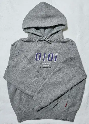 O!Oi 후드티 그레이 속기모