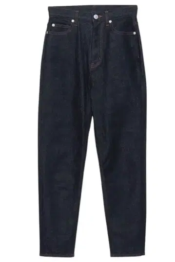 아뉴앙스 크롭 테이퍼드 데님 팬츠 인디고 2