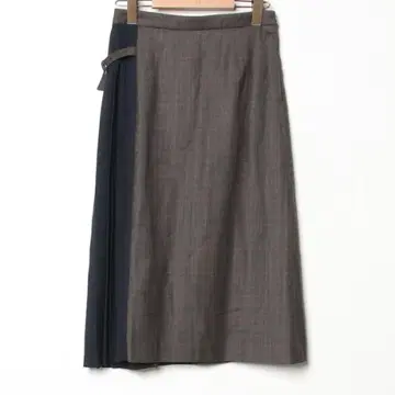 휴먼 우먼 플리츠 스커트