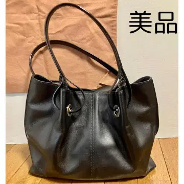 [ 거의 미사용 ] GINZA kanematsu 드레이프 디자인 가죽 백