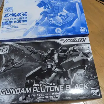 HG 1/144 건담 AGE 제노아스 O 커스텀 & 플루토니움 블랙