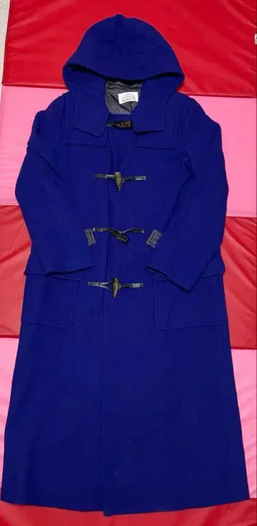 LUCA 롱 더플 코트 블루