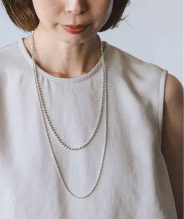 거의 새것 noble 노블 실버 목걸이