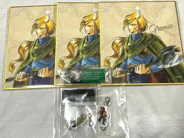 환상수호전 복권 아크릴 배지 & 참 색지 환상전 대사 키링 그레미오