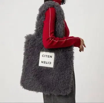 [ CITEN ] 모코모코 토트백 다크 그레이