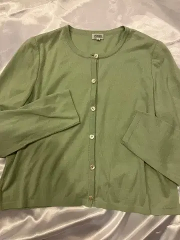 Foxey Boutique 캐시미어 실크 크루넥 가디건 42