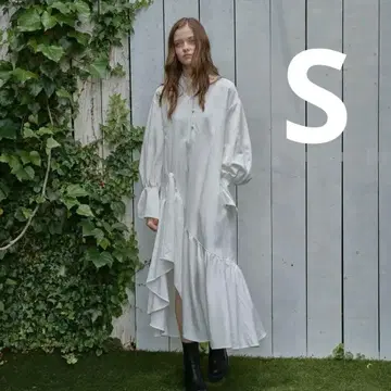 PINUE 피누에 아지메헴 셔츠 원피스 (WHITE) S