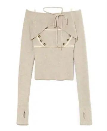 andmary 앤드마리 Elf button knit tops