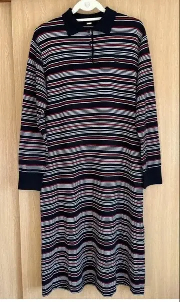 미라 오웬 니트 폴로 원피스 긴팔