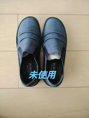 인코르제 신발 슬립온 미사용 네이비 23.0cm
