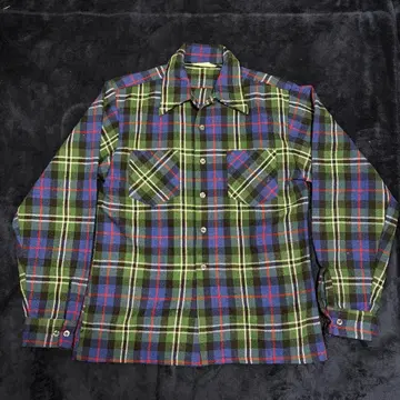 [ 레어템 ] 플란넬 셔츠 그린, 파랑, 빨간색 체크 긴팔