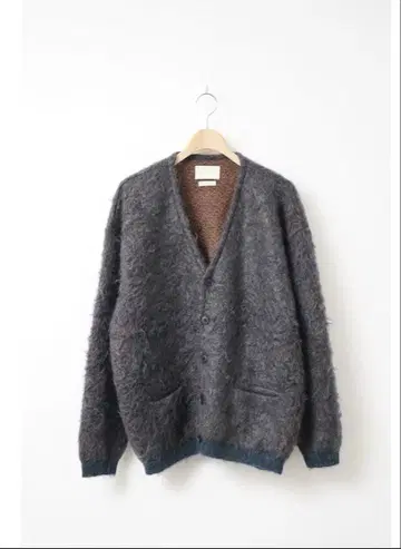 YOKE 4COLOR MIX JACQUARD MOHAIRCARDIGAN