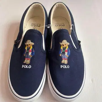 미사용 랄프 로렌 폴로베어 슬립온 25.5cm 신발 POLO
