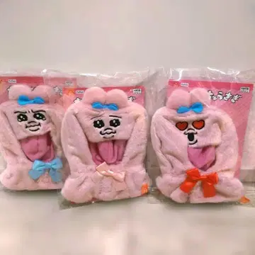 빤쮸토끼 봉제 인형 판초 3종 컴플리트