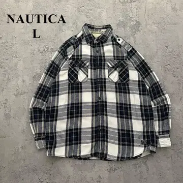 [ NAUTICA ] 노티카 ( L ) 헤비 플란넬 셔츠*Y2K*타탄