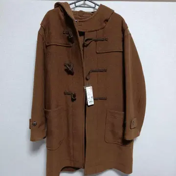 UNIQLO 브라운 더플 코트 M 미사용에 가까운