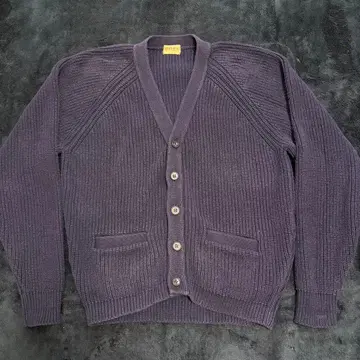 남성용 빅 퍼플 가디건