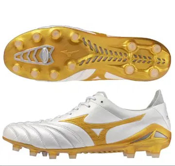 미즈노 네오 4 축구화 화이트/골드