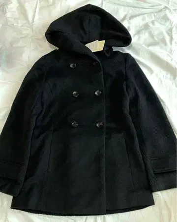 새상품 HusHusH 컷 샤기 코트 블랙 L