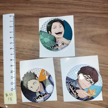 애니메이션 캐릭터 배지 3개 세트 하이큐