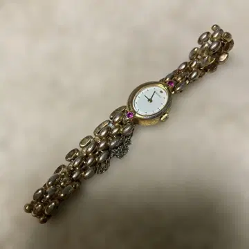 엘레강트한 골드 아날로그 손목시계