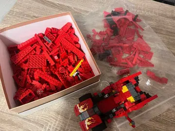 LEGO 빨간색 부품 자동차 여러 가지 모음